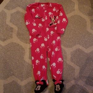 Minnie Mouse fleece onesie